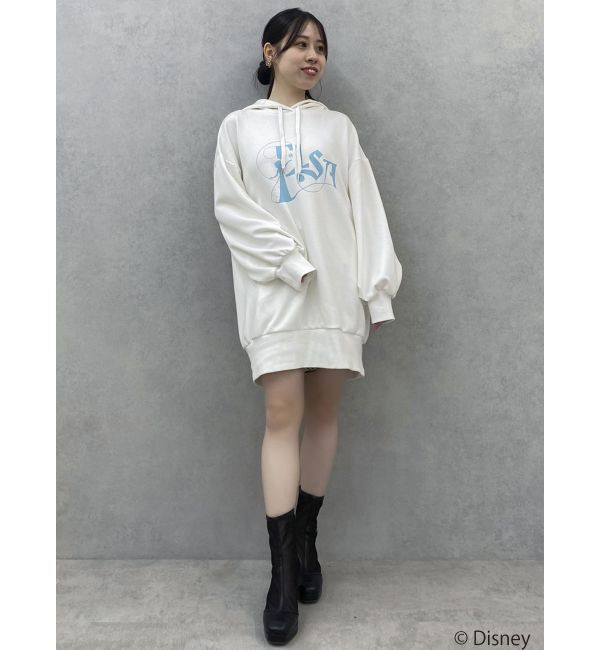 dazzlin「【ディズニーコレクション】エルサ/ラインストーンオーバーフーディ」|Tシャツ・カットソー|