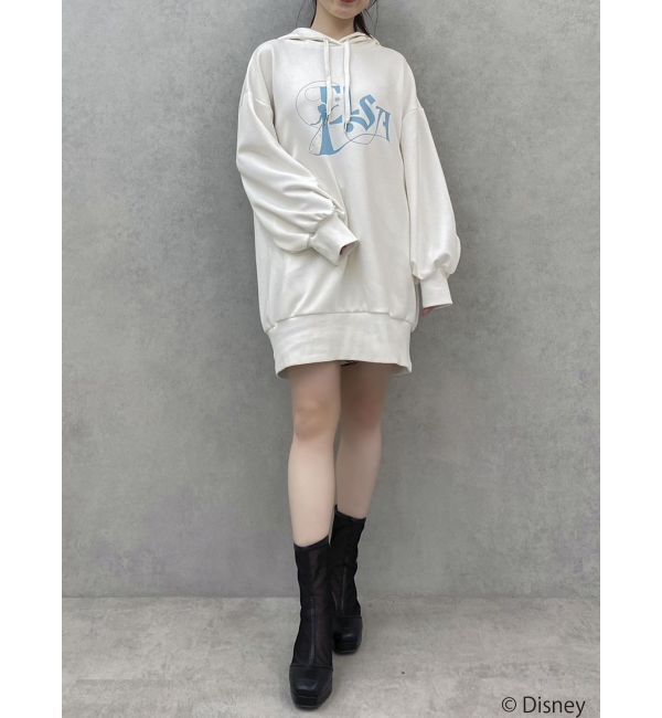 dazzlin「【ディズニーコレクション】エルサ/ラインストーンオーバーフーディ」|Tシャツ・カットソー|