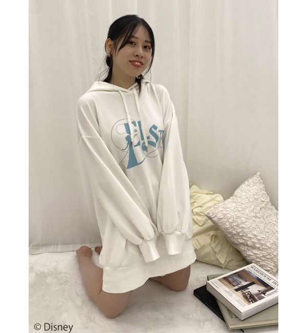 dazzlin「【ディズニーコレクション】エルサ/ラインストーンオーバーフーディ」|Tシャツ・カットソー|