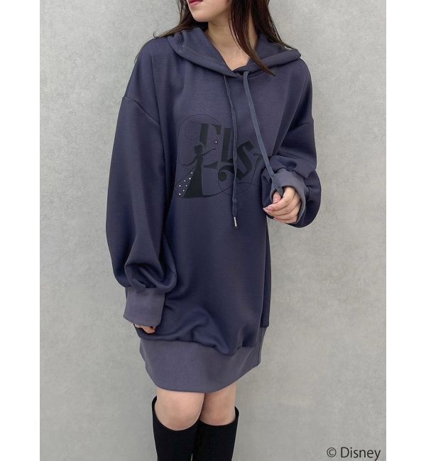 dazzlin「【ディズニーコレクション】エルサ/ラインストーンオーバーフーディ」|Tシャツ・カットソー|