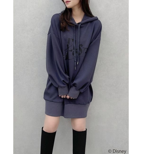 dazzlin「【ディズニーコレクション】エルサ/ラインストーンオーバーフーディ」|Tシャツ・カットソー|