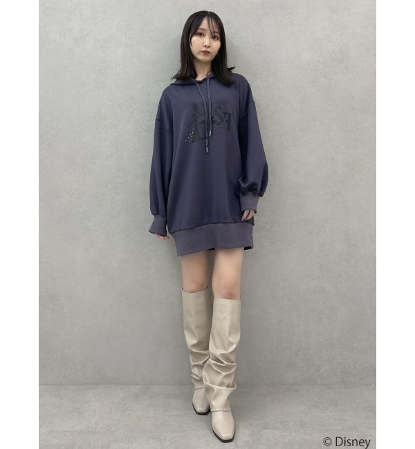 dazzlin「【ディズニーコレクション】エルサ/ラインストーンオーバーフーディ」|Tシャツ・カットソー|