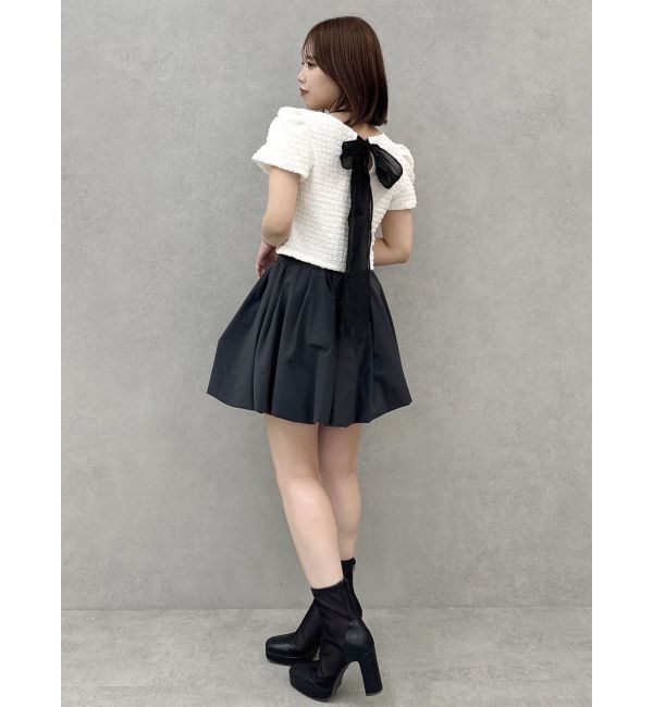 dazzlin「バックリボンシャーリングカットプルオーバー」|Tシャツ・カットソー|