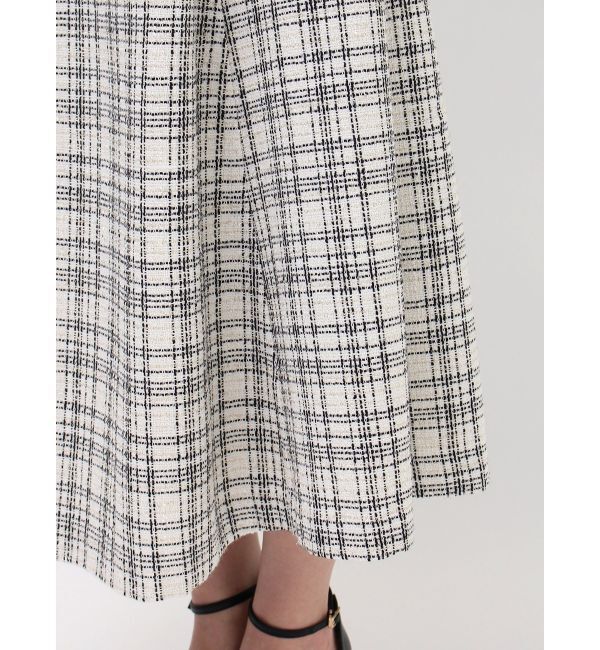 dazzlin「マルチボタンパイピングツイードワンピース」|ワンピース|