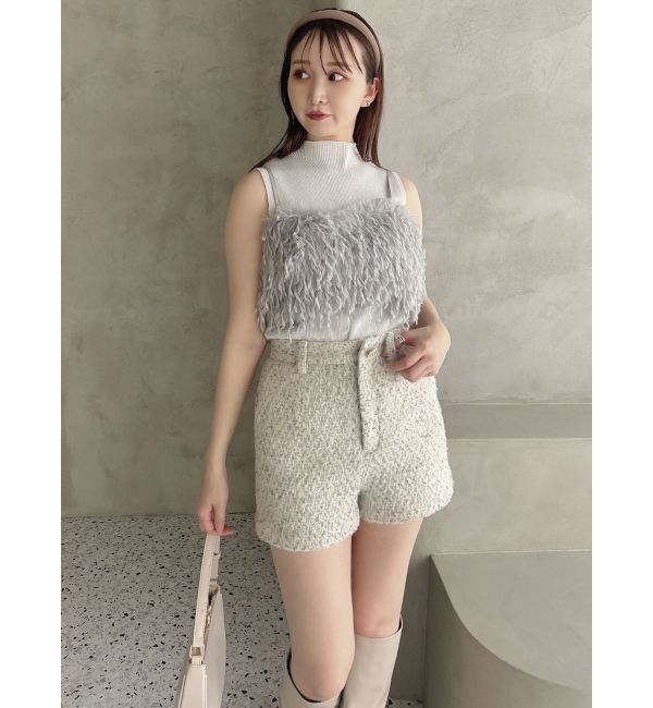 dazzlin「【SETUP】コンパクトツイードショートパンツ※セットアップ対応」|その他|