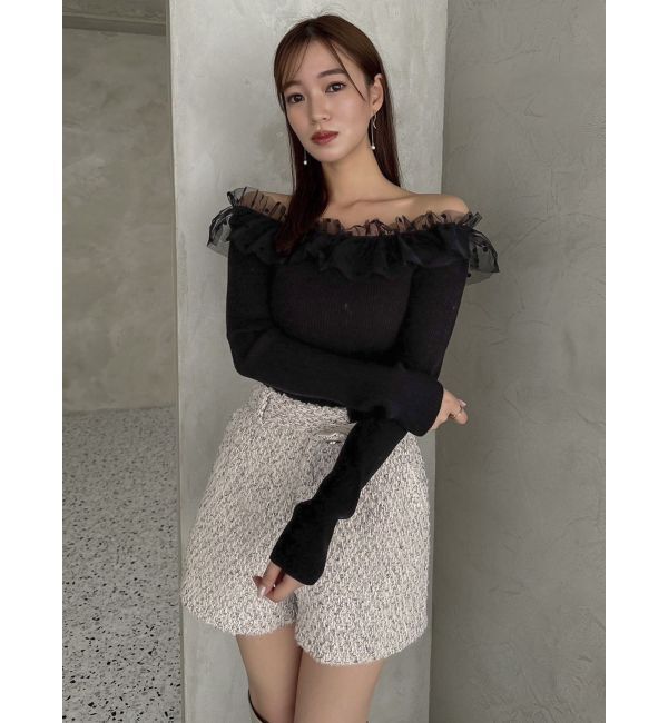 dazzlin「【SETUP】コンパクトツイードショートパンツ※セットアップ対応」|その他|