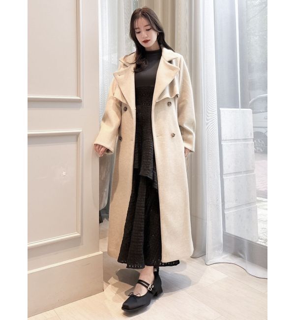 dazzlin「バックリボンティアードコンビワンピース」|ワンピース|