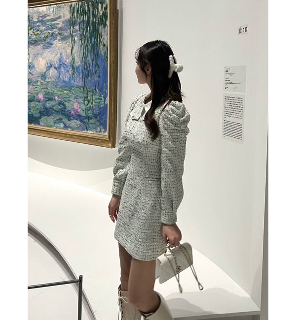 dazzlin「ツイードドッキングミニワンピース」|ワンピース|
