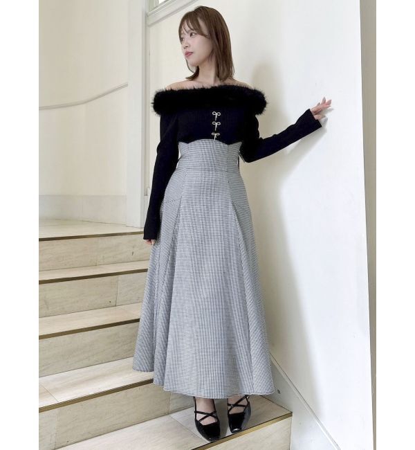 dazzlin「2WAYファーライクネックニットトップス」|ニット・セーター|