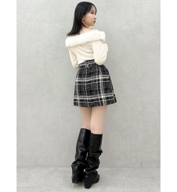 dazzlin「2WAYファーライクネックニットトップス」|ニット・セーター|