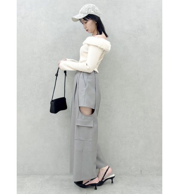 dazzlin「2WAYファーライクネックニットトップス」|ニット・セーター|