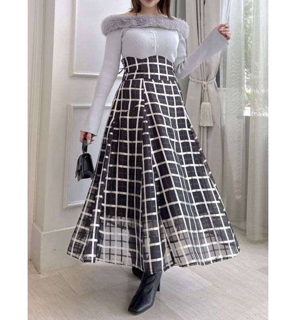 dazzlin「2WAYファーライクネックニットトップス」|ニット・セーター|