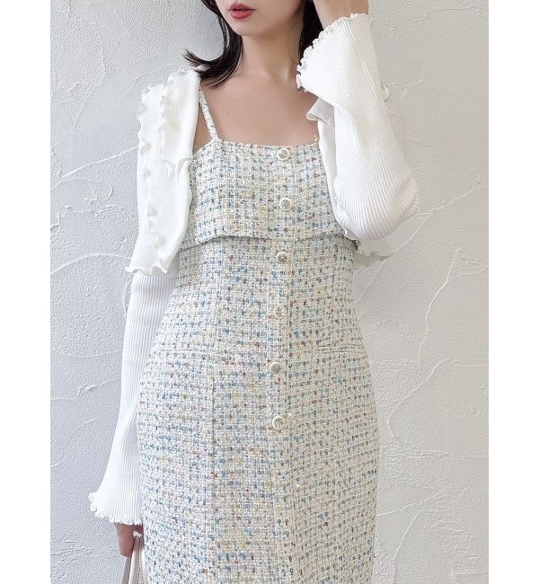 dazzlin「フリルメローショートボレロ」|カーディガン|