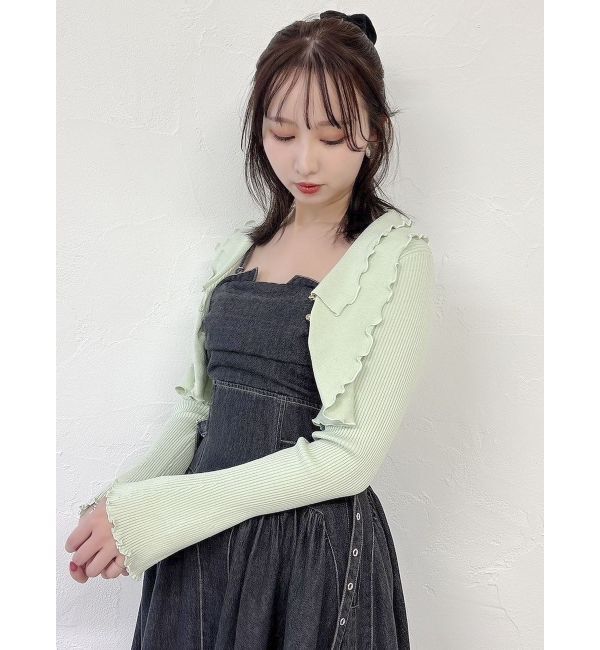 dazzlin「フリルメローショートボレロ」|カーディガン|