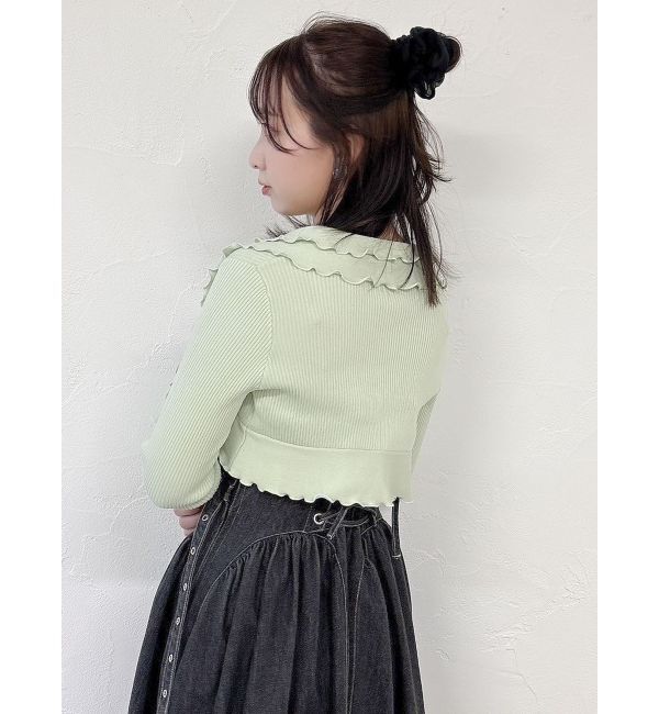 dazzlin「フリルメローショートボレロ」|カーディガン|