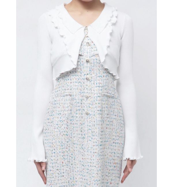 dazzlin「フリルメローショートボレロ」|カーディガン|