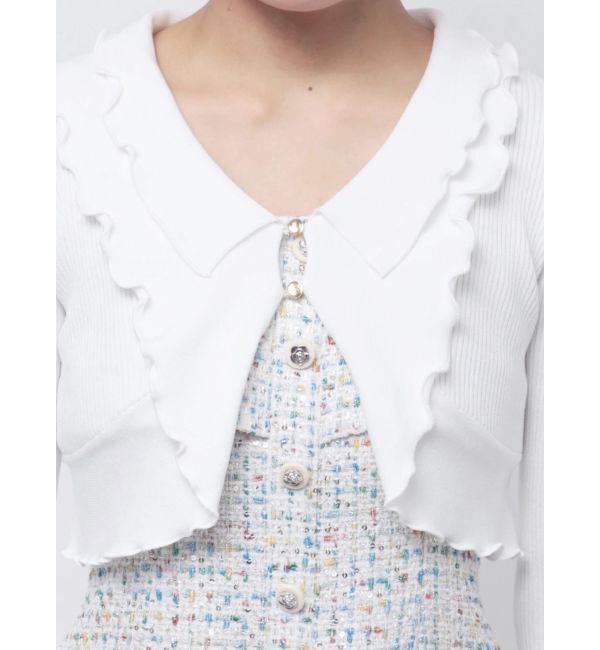 dazzlin「フリルメローショートボレロ」|カーディガン|