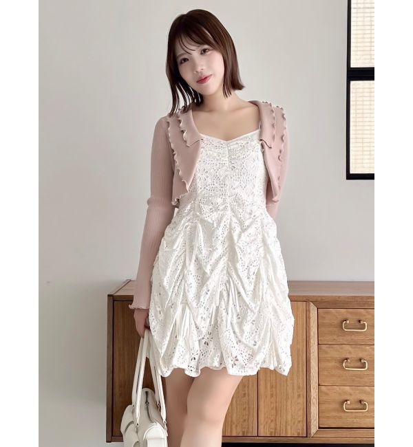 dazzlin「フリルメローショートボレロ」|カーディガン|