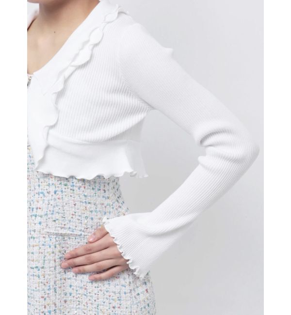 dazzlin「フリルメローショートボレロ」|カーディガン|