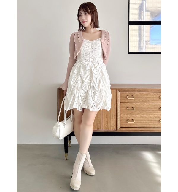 dazzlin「フリルメローショートボレロ」|カーディガン|