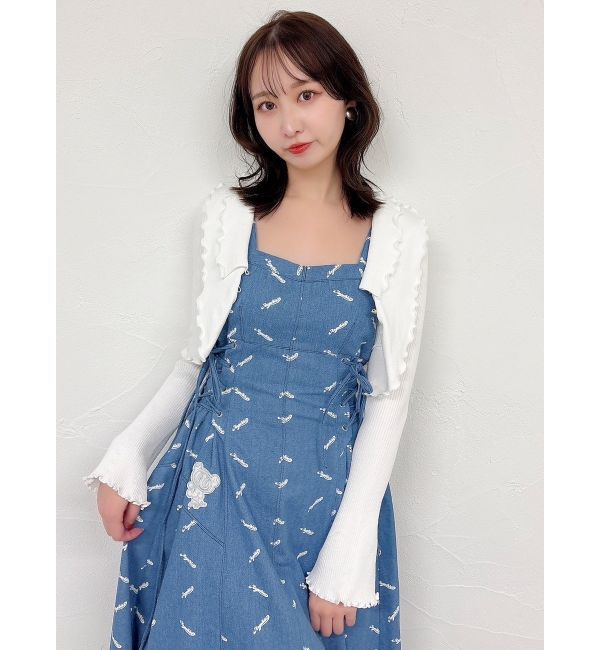 dazzlin「フリルメローショートボレロ」|カーディガン|