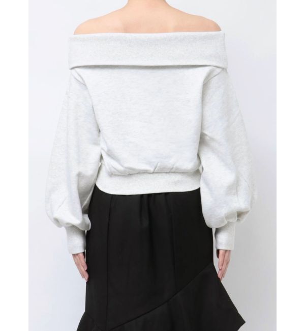 dazzlin「デコルテオープンスウェットトップス」|Tシャツ・カットソー|