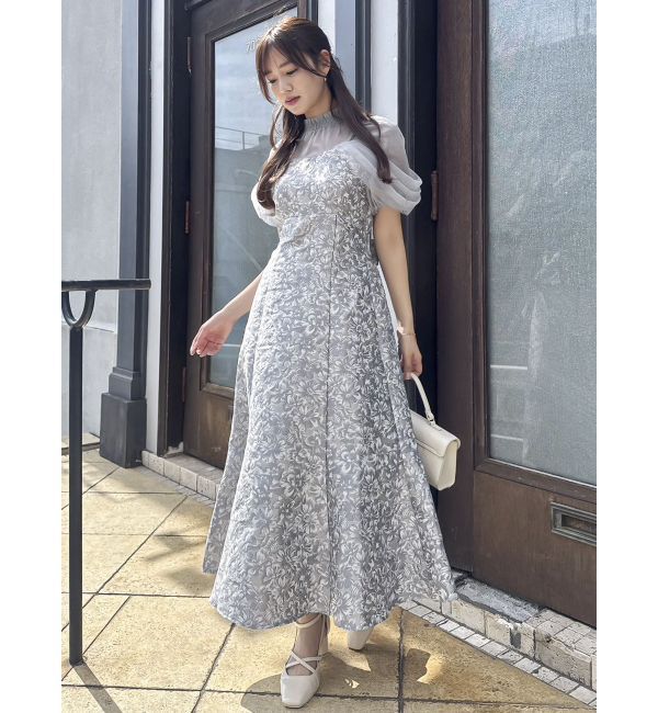 dazzlin「シアーベールジャガードワンピース」|ワンピース|