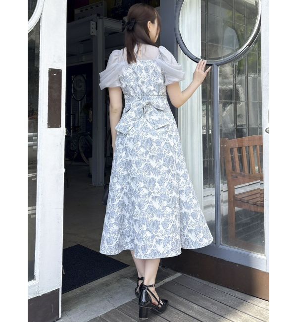 dazzlin「シアーベールジャガードワンピース」|ワンピース|