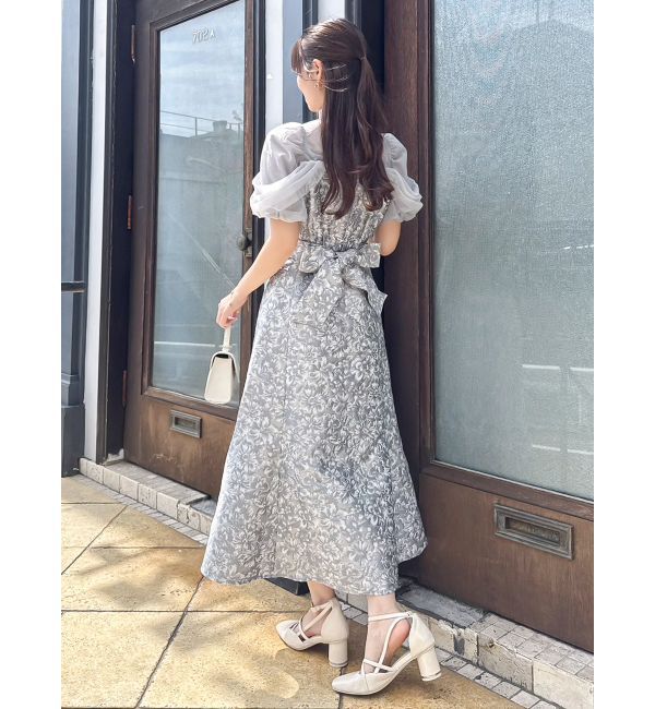 dazzlin「シアーベールジャガードワンピース」|ワンピース|