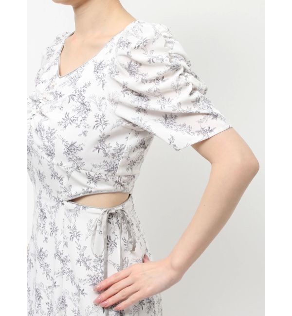 dazzlin「ウエストカットアウトパイピングワンピース」|ワンピース|