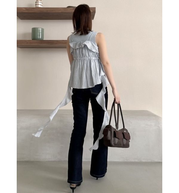 dazzlin「2WAYフルイドペプラムビスチェ」|キャミソール|