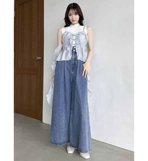 dazzlin「2WAYフルイドペプラムビスチェ」|キャミソール|