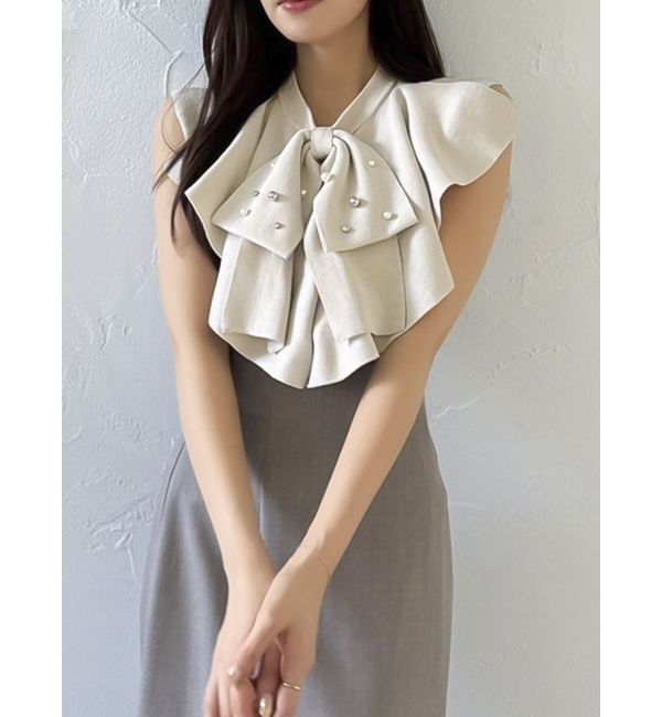 dazzlin「ビッグラッフルタイニット」|ニット・セーター|