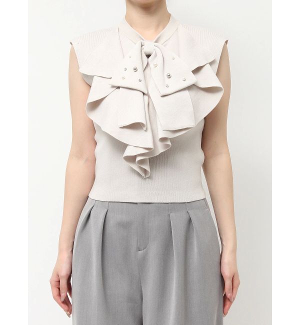 dazzlin「ビッグラッフルタイニット」|ニット・セーター|