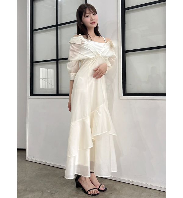 dazzlin「レイヤードシャツドッキングワンピース」|ワンピース|