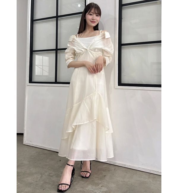 dazzlin「レイヤードシャツドッキングワンピース」|ワンピース|