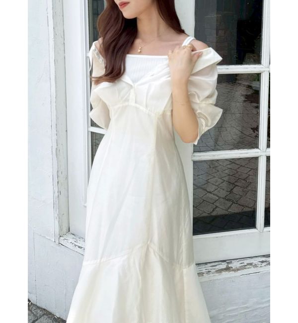 dazzlin「レイヤードシャツドッキングワンピース」|ワンピース|