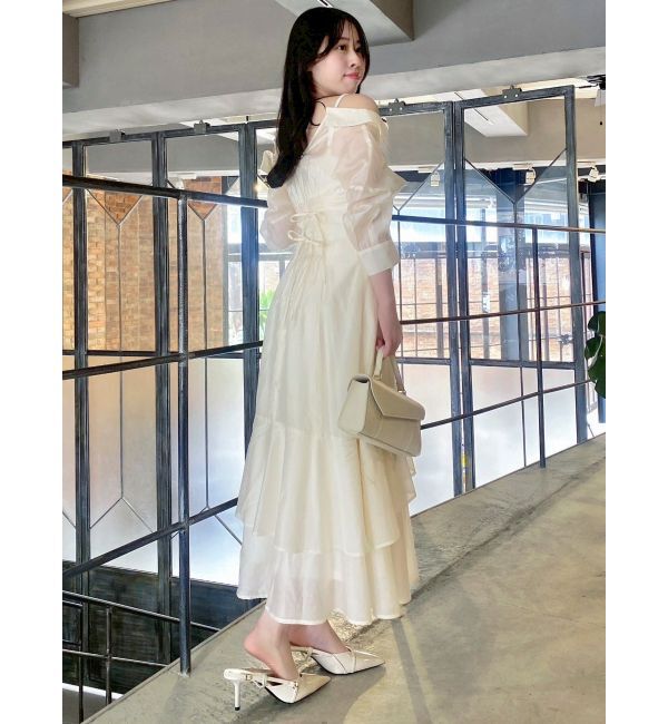 dazzlin「レイヤードシャツドッキングワンピース」|ワンピース|