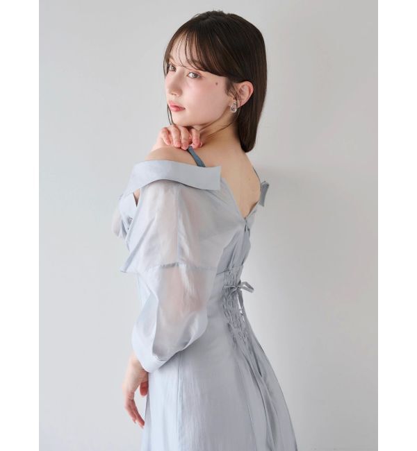 dazzlin「レイヤードシャツドッキングワンピース」|ワンピース|