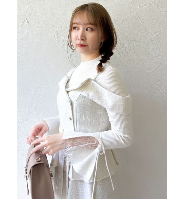 dazzlin「オフショルアシメトレンチワンピース」|ワンピース|