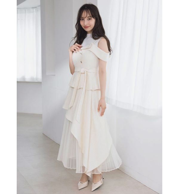 dazzlin「オフショルアシメトレンチワンピース」|ワンピース|