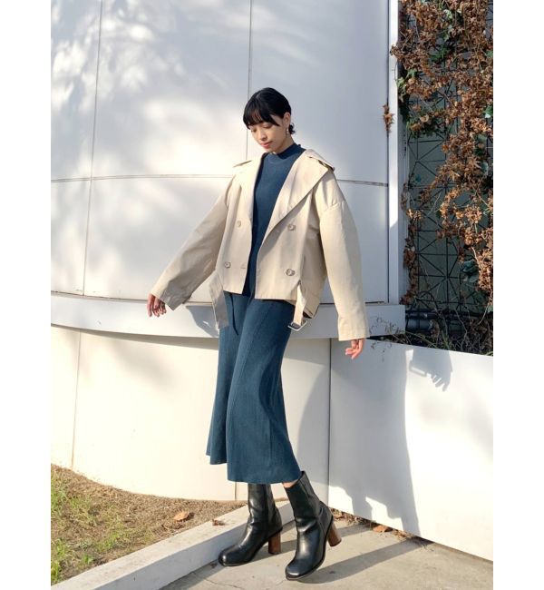 EMODA「ワイドショートトレンチコート」|トレンチコート|