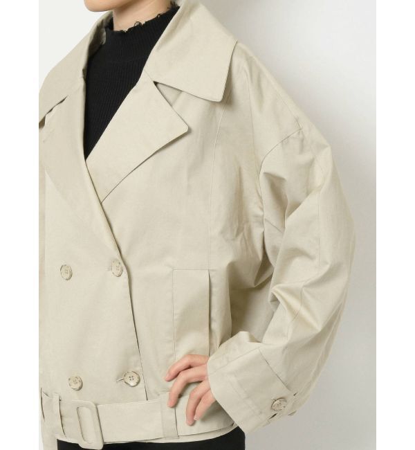 EMODA「ワイドショートトレンチコート」|トレンチコート|