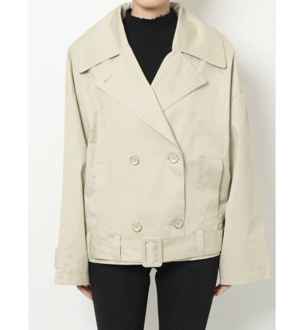 EMODA「ワイドショートトレンチコート」|トレンチコート|