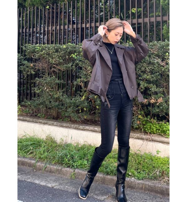 EMODA「ワイドショートトレンチコート」|トレンチコート|