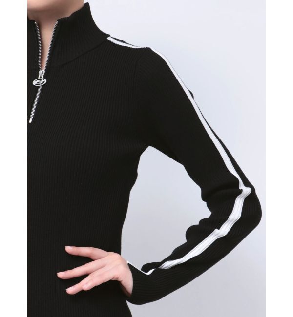 EMODA「ハーフジップリブワンピース」|ワンピース|