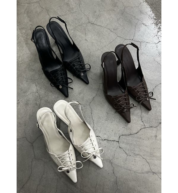 EMODA「レースアップリボンパンプス」|パンプス|