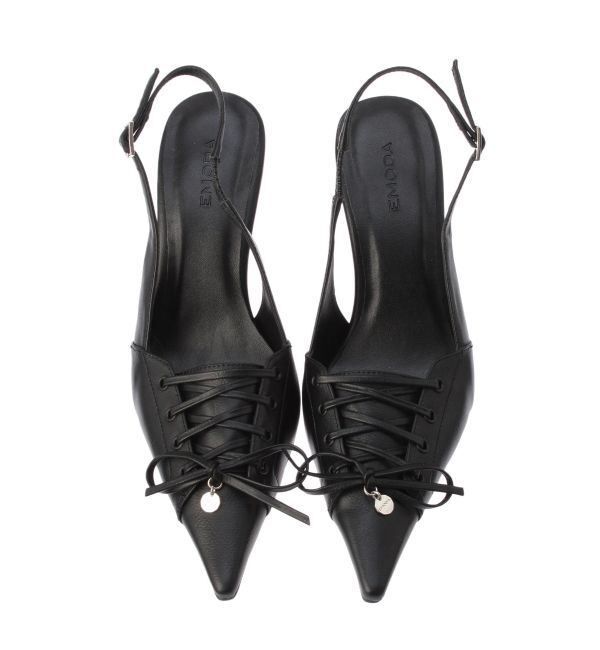 EMODA「レースアップリボンパンプス」|パンプス|