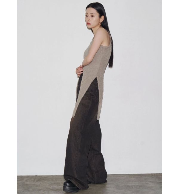 EMODA「【VEQUM】MIXTURE HALTER KNIT」|ニット・セーター|