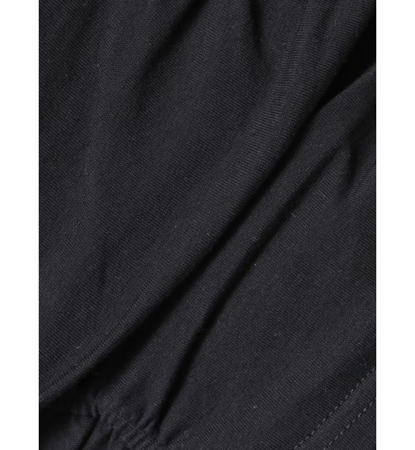 EMODA「アシンメトリーギャザーレイヤートップ」|Tシャツ・カットソー|